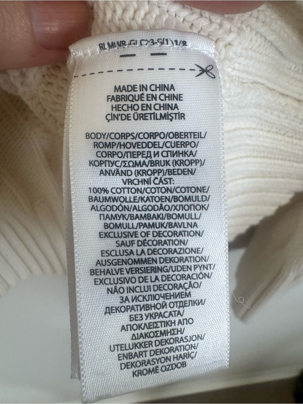 Polo by Ralph Lauren Cream Cable Knit Cotton Sweater Pony Logo Preppy Small - Picture 6 of 11